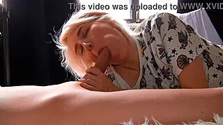 i mean, my roommate just sucks this big cock so wet and hot with blonde blowjob until cum in mouth swallow, ya know