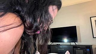 Oh yes, I'm Candice Cum and I'm pounding my stepson's huge cock in this taboo bedroom fuck session