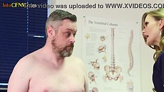 Hey, check out these femdom cfnm nurse babes jerking a small cock patient in group hospital scene