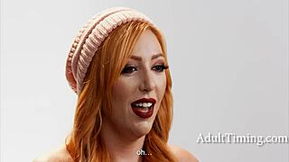 Swinging started before porn career for redhead milf with huge natural tits in group interview