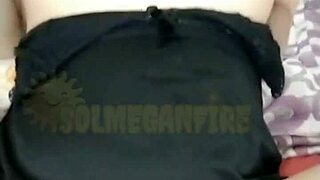 pregnant bitch masturbating with dildo in lingerie while lactating milk as sexy brazilian wife sol megan fire