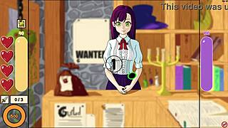 Player achieves getting the tutorial girl topless in Monster Girl Incursion 0 game with striptease moves.