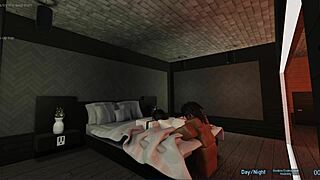 In this casual story, the Roblox friend ends up getting fucked hard by a big black cock. It's a quick monster cock sex session.