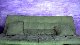 hey, this sexy redhead rips her pantyhose then sucks and licks her own feet in fetish play