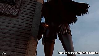 Scarlet Big Cock Inside Anna Sexy Ass!