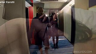 Does Sata Jones want her tight ass fucked deep by Mr Anderson? She squirts from anal gaping and takes cum in mouth.