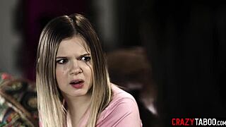 Sexy blonde teen coco lovelock licks big ass milf silvia saige pussy in hardcore ranch action.