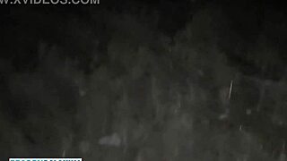 i bent over brunette latina college babe for forest fuck with wet pussy creampie