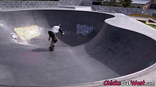 This blonde australian gets bent over in doggystyle for hardcore creampie action with hairy natural tits 😏