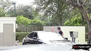 Innocent Stranded Teen 18+ Banged in Car