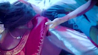 Young Indian couple enjoys their first night together with some romantic moments and Hindi talk