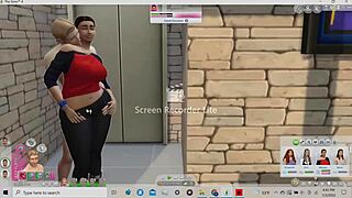 thick booty wide hips latina grinding on needy white boy