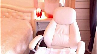 Small tit brunette Helga Muah aka Jessy in lingerie and stockings does sexy striptease and tease.