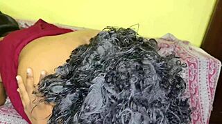 Indian bhabhi gets her tight hairy pussy fucked hard in homemade anal action with dirty talk