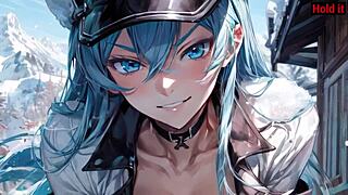 Esdeath's extreme femdom test in voiced hentai joi