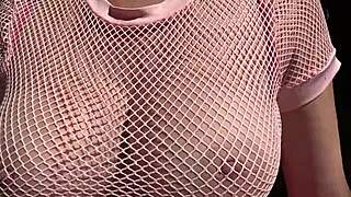 Italian milf Artemisia Love contrasts her horny mood with big natural tits bouncing in outdoor public session.