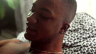 My first time with interracial sex fucking my roommate after he caught me spying in bedroom