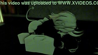 Fucking the hot horny demon girl with deepthroat blowjob handjob and creampie in game