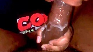 ready for sloppy throat action with big black monster cock ebony cum swallow?