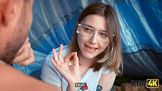 Shy Russian Teen Couple Tries Rimjob And Hard Anal Sex Outdoors!