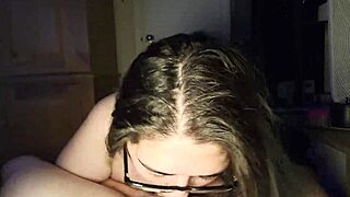 tit fuck and face fuck with huge white cock for latina