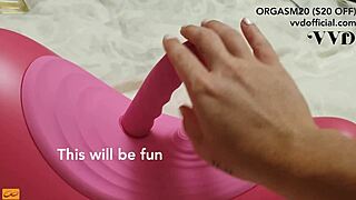 my first sybian ride as an indian teen with big natural tits - does it really give unlimited orgasms?