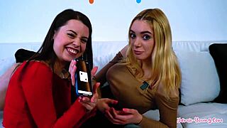 Real Threesome With Two Submissive Teen 18+ies And Monster Cock!