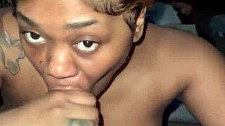 Nasty freaky slut devours nut and cream from big cock