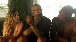 My first time with interracial sex fucking my roommate after he caught me spying in bedroom