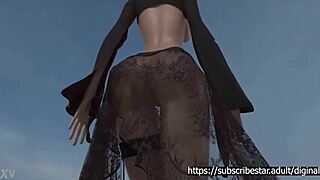 Scarlet Big Cock Inside Anna Sexy Ass!