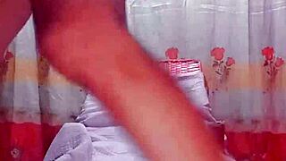 hey what's going on with this amateur couple doing hard fucking at home with her long hair flying?