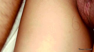 petite skinny teen stepdaughter fucked by stepdad with loud orgasms in pov