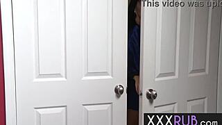 Hey, that horny milf masseuse RayVeness with big tits gave a blowjob and licked pussy of stranger