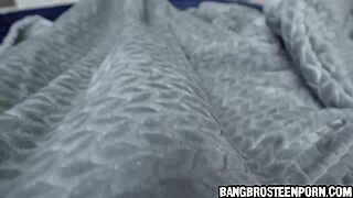 Cute asian stepsis shares the bed with her horny step brother for intimate moments.