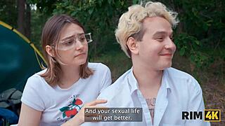 Shy Russian Teen Couple Tries Rimjob And Hard Anal Sex Outdoors!
