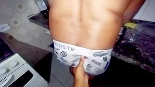 Christmas fun at home turns wild with Brazilian ebony wife riding in cowgirl for interracial creampie! 🎄🔥