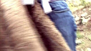 why wait till home when you can creampie my tight asshole right now outdoors?