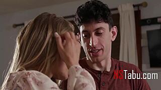 hey, tasting stepmother's shaved pussy honesty in taboo teen fucking