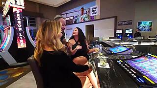 Date night turns into freaky threesome action.