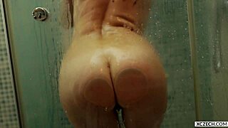 Wow, reina pornero takes a sexual shower with big tits milf action in bathroom 😍. xczech com captures the european mature babe getting wet.
