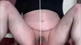 Bisexual crossdresser takes it rough in ass and mouth with dildo toys.