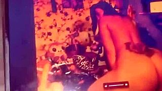 Masturbating intensely to a compilation of big tits while cumming hard with my big black cock in hand.