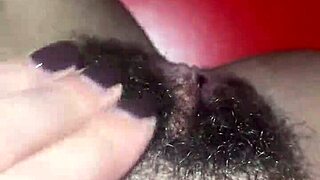Solo Babe Fingers Hairy Pussy In Pov Masturbation