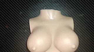 dolly casually asks for anal sex and he squeezes her small tits during the intimate session