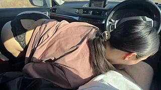 Fucked friend with boyfriend in car