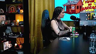 victoria camargo shows her body in casting with brunette hairy pussy lips close up and dirty talk licking