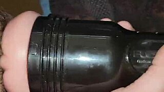 Quick fleshlight stroke session with my big cock until cumshot 😈