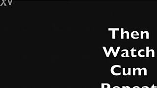 Destiny, the young ebony teen with big tits, says, Let me slowly suck your cock until you cum!