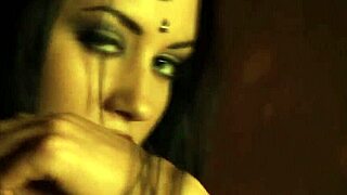 Brunette Mature Indian Milf Poses in Her Black Dress