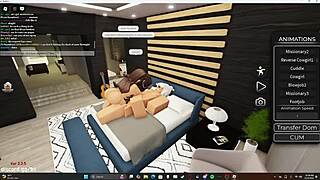 big booty girl starts by sucking huge monster cock. then she rides it reverse cowgirl with her thick ass bouncing until cumshot.